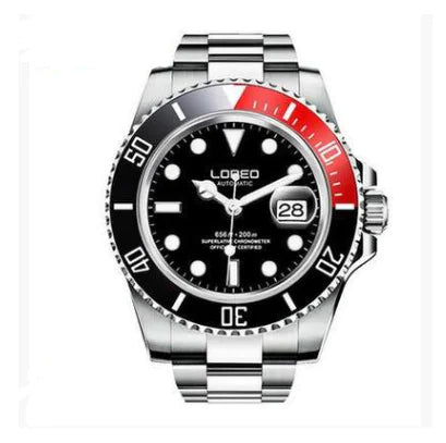 Men's Elegant Luminous Waterproof Watch with Leather Strap