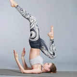 Women's Printed Yoga Leggings for Outdoor & Fitness Sports