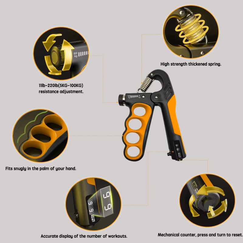 5-100kg Hand Grip Strength Training Trainer
