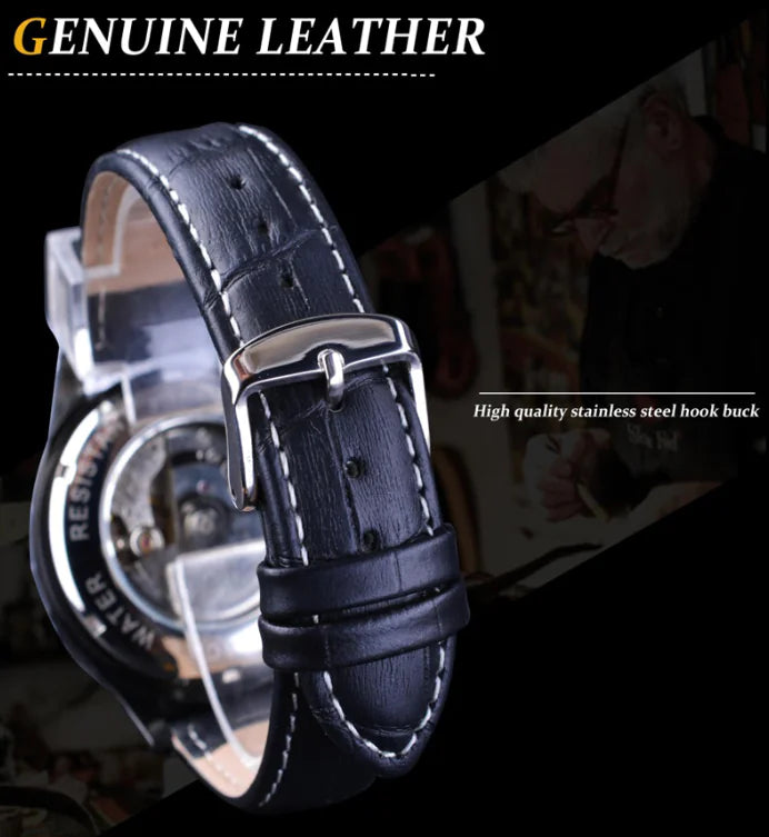 Men's Automatic Waterproof Mechanical Watch with Calendar