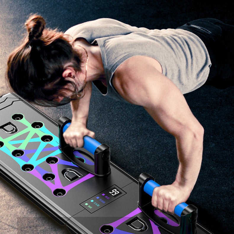 Push-up board for muscle training equipment