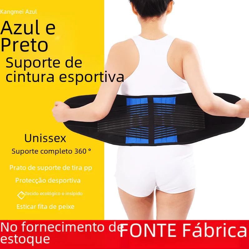 Cross-Border Blue Black Waist Support Belt for Fitness