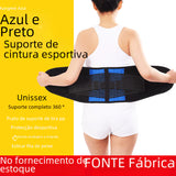 Cross-Border Blue Black Waist Support Belt for Fitness