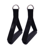 Gym resistance bands with handles and non-slip grip.