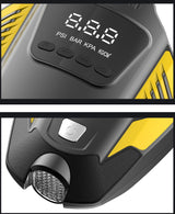 Portable air pump for inflating bicycle, car, and motorcycle tires