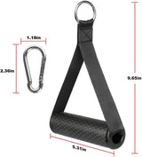Gym resistance bands with handles and non-slip grip.