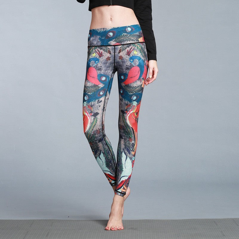 Women's Printed Yoga Leggings for Outdoor & Fitness Sports