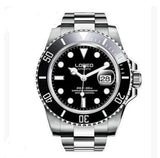 Men's Elegant Luminous Waterproof Watch with Leather Strap