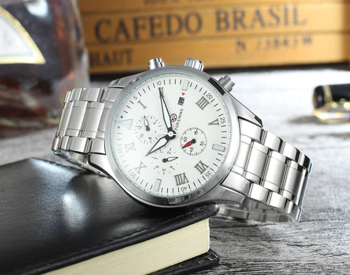 Men's Automatic Waterproof Mechanical Watch with Calendar