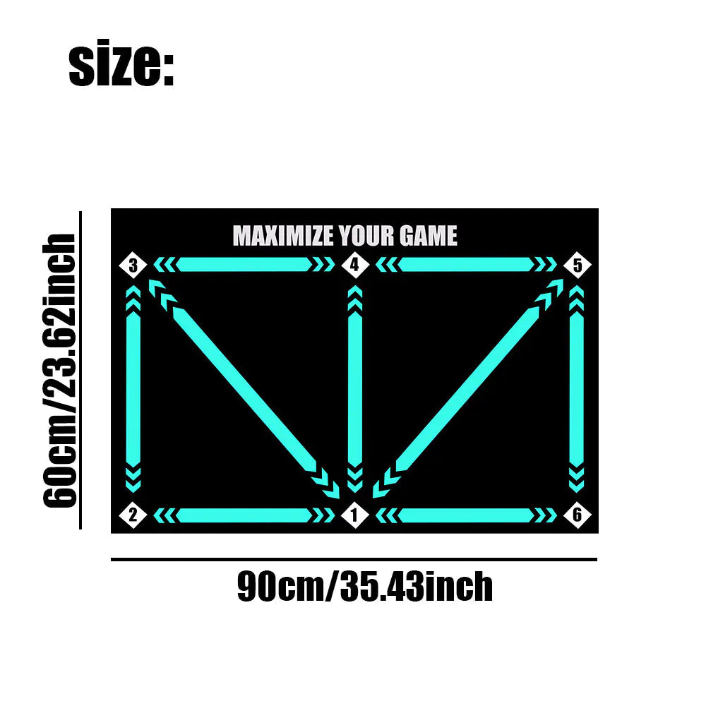 Non-Slip Rubber Training Mat for Soccer Skills Practice