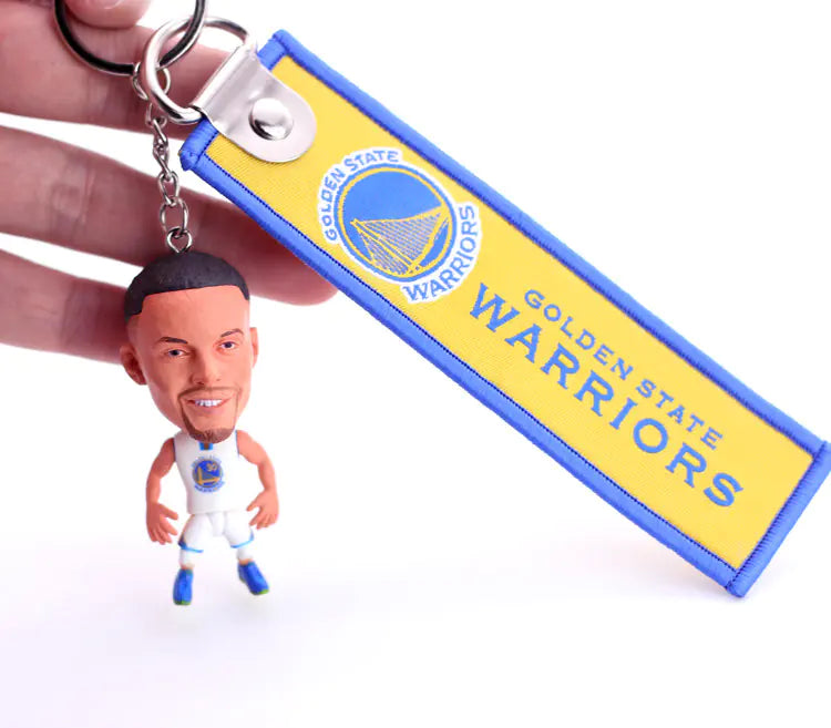NBA Lakers Keychain Figurines: Kobe, LeBron, Kyrie, Curry