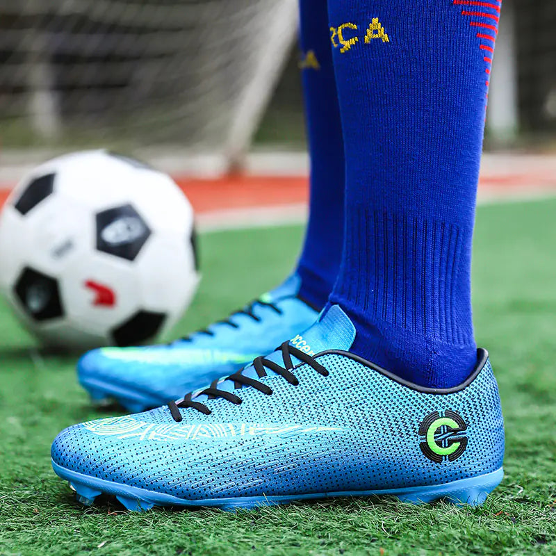 Men's Microfiber Professional Football Shoes for Athletes