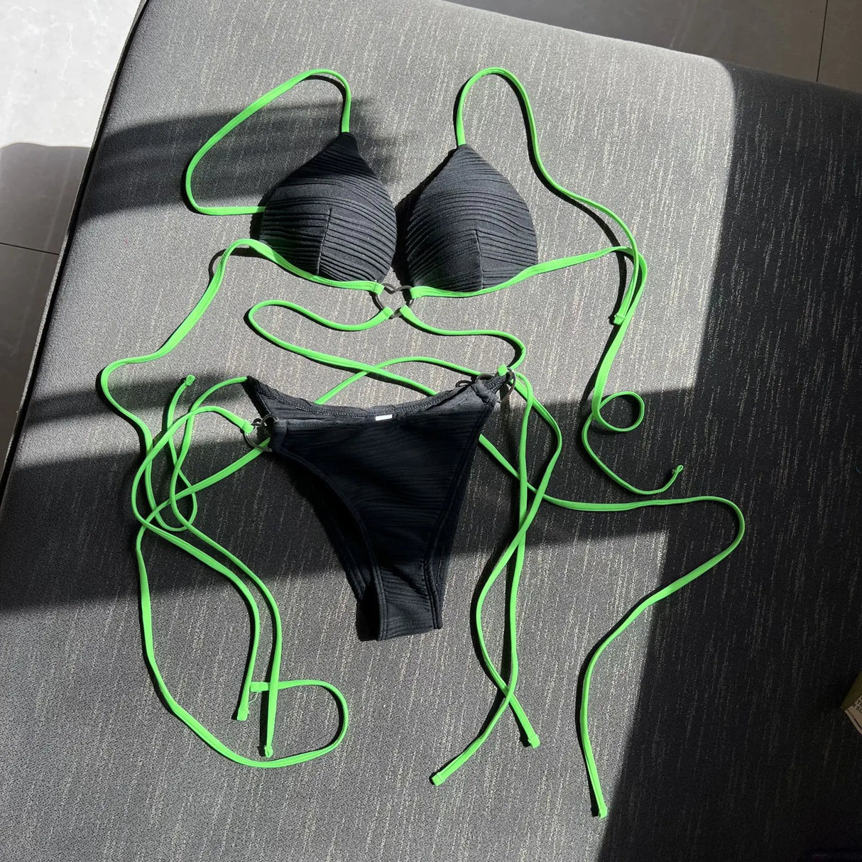2022 Sexy Heart-Shaped Drawstring Bikini Swimsuit