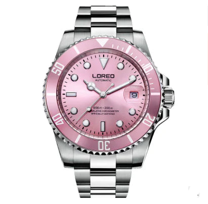 Men's Elegant Luminous Waterproof Watch with Leather Strap