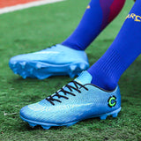 Men's Microfiber Professional Football Shoes for Athletes
