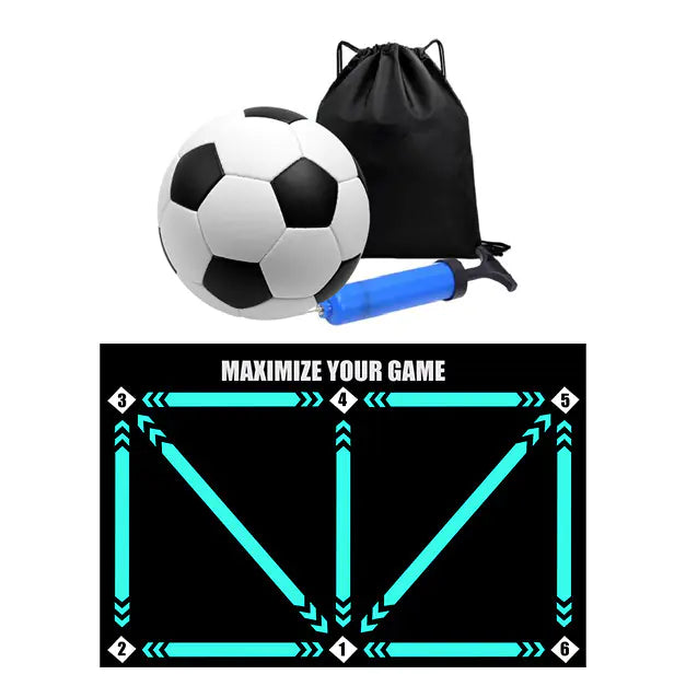 Non-Slip Rubber Training Mat for Soccer Skills Practice