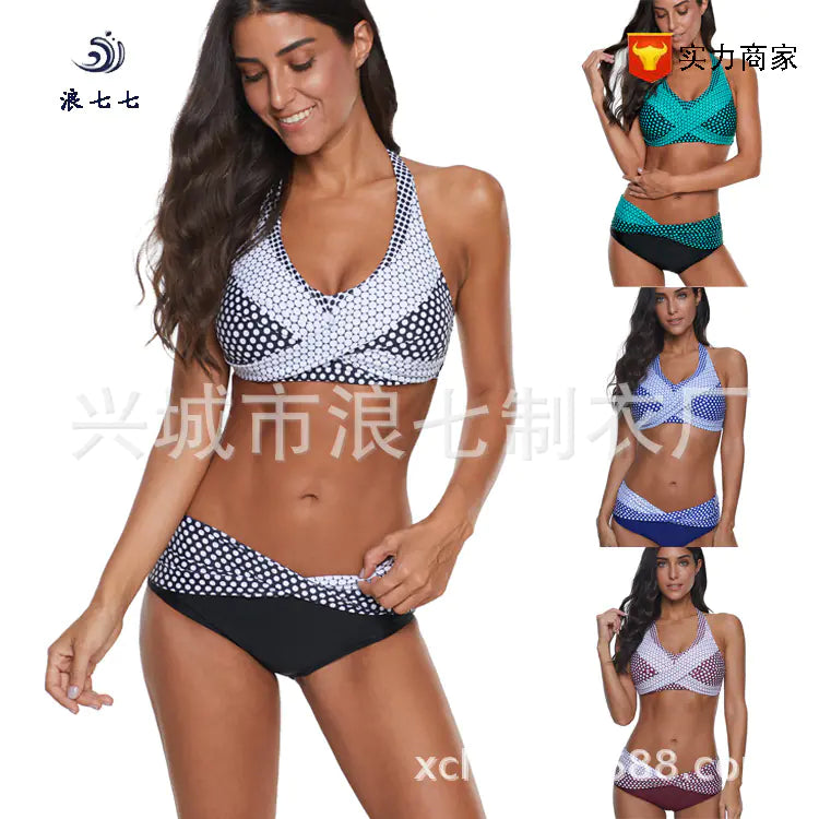 2023 New Women's Cross-Border Separates Bikini Set