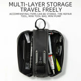 1.7L Waterproof Bicycle Rear Seatpost Bag Quick Release Black-4