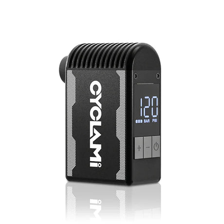 120 PSI Portable Electric Bike Air Pump Mini Fast Tire Inflator Black-0
