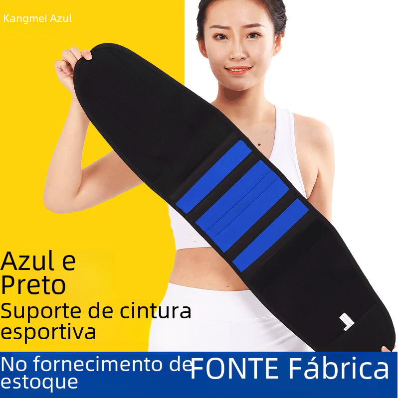 Cross-Border Blue Black Waist Support Belt for Fitness