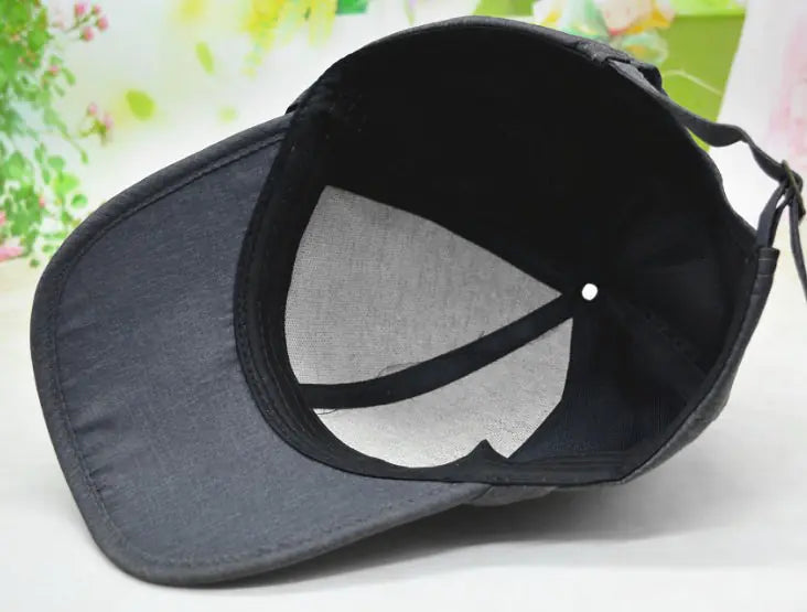 Men's Black Casual Baseball Cap
