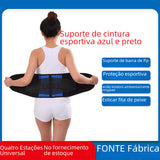 Cross-Border Blue Black Waist Support Belt for Fitness
