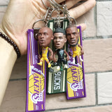 NBA Lakers Keychain Figurines: Kobe, LeBron, Kyrie, Curry
