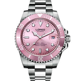 Men's Elegant Luminous Waterproof Watch with Leather Strap