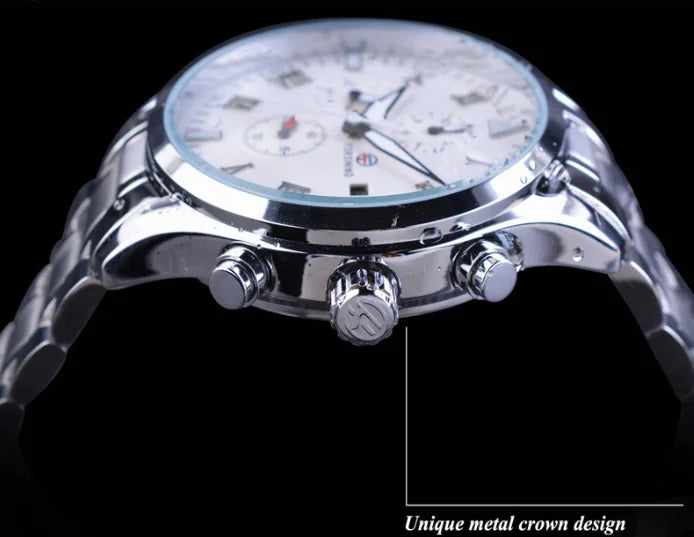 Men's Automatic Waterproof Mechanical Watch with Calendar