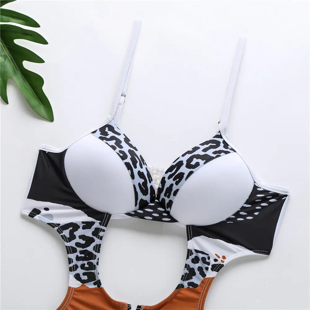 2019 New Export Swimwear - One-Piece Leopard Bikini