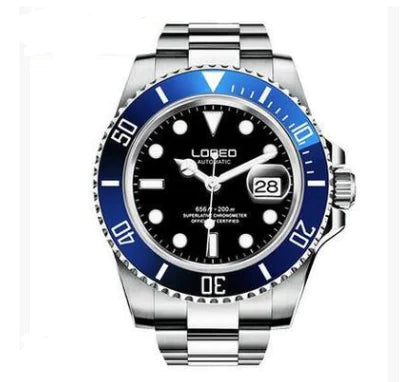 Men's Elegant Luminous Waterproof Watch with Leather Strap