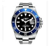 Men's Elegant Luminous Waterproof Watch with Leather Strap