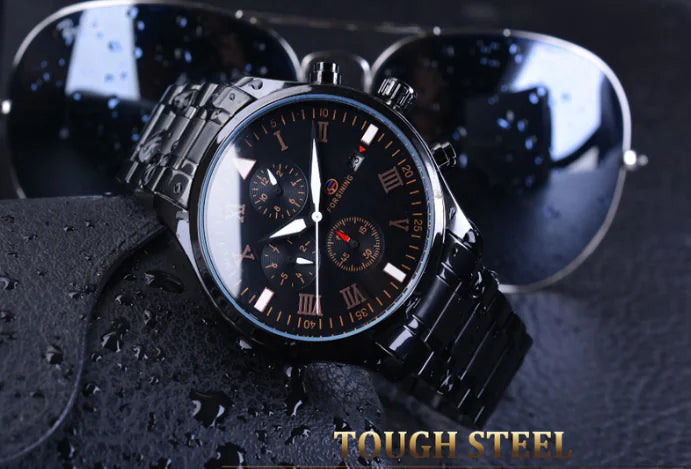 Men's Automatic Waterproof Mechanical Watch with Calendar