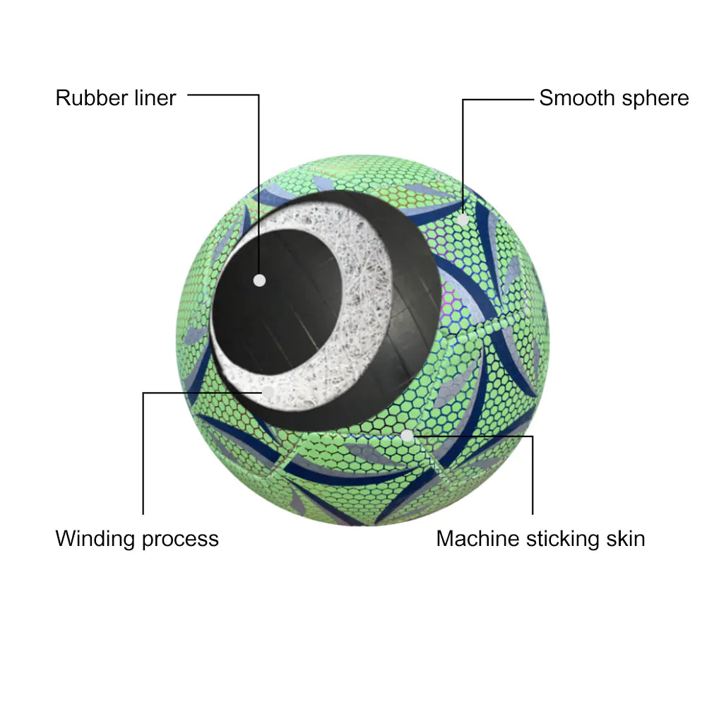 Luminous Soccer Ball for Indoor and Outdoor Use