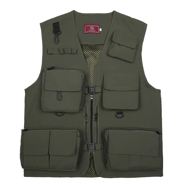 Multifunctional Black Waistcoat for Men and Women