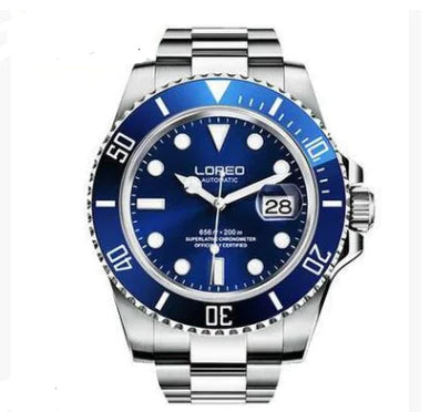 Men's Elegant Luminous Waterproof Watch with Leather Strap