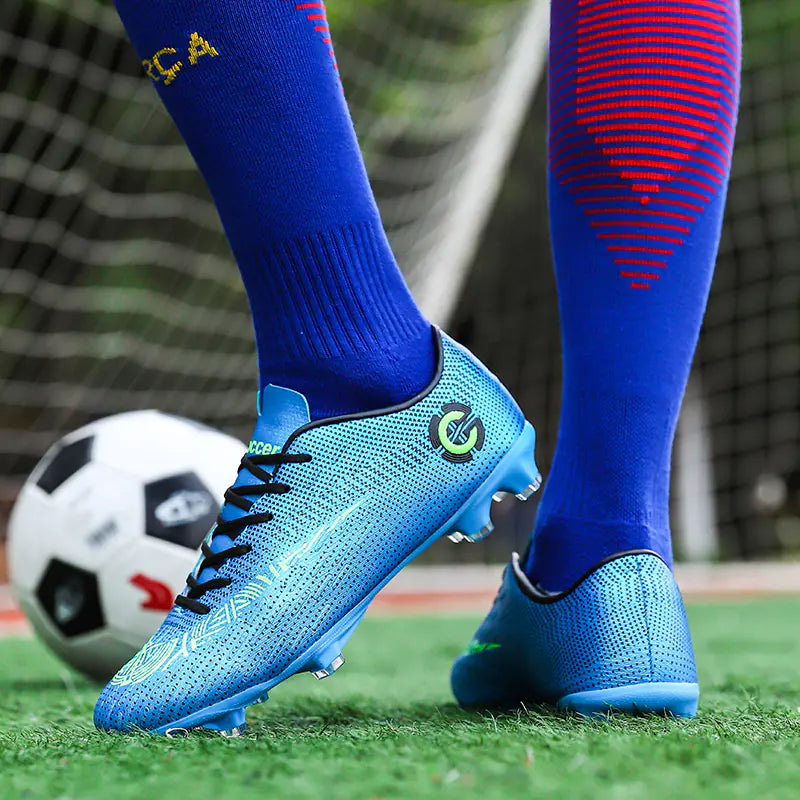 Men's Microfiber Professional Football Shoes for Athletes