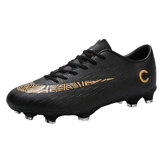 Men's Microfiber Professional Football Shoes for Athletes