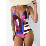 2022 Women's Deep V Triangle Swimsuit with Demon Eyes