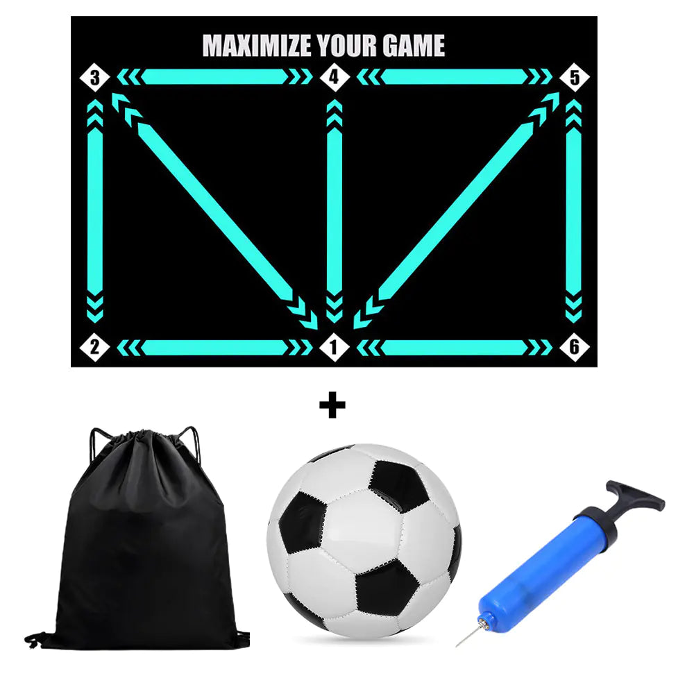 Non-Slip Rubber Training Mat for Soccer Skills Practice