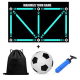 Non-Slip Rubber Training Mat for Soccer Skills Practice