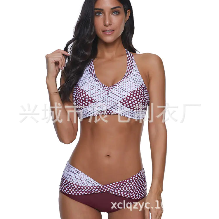 2023 New Women's Cross-Border Separates Bikini Set