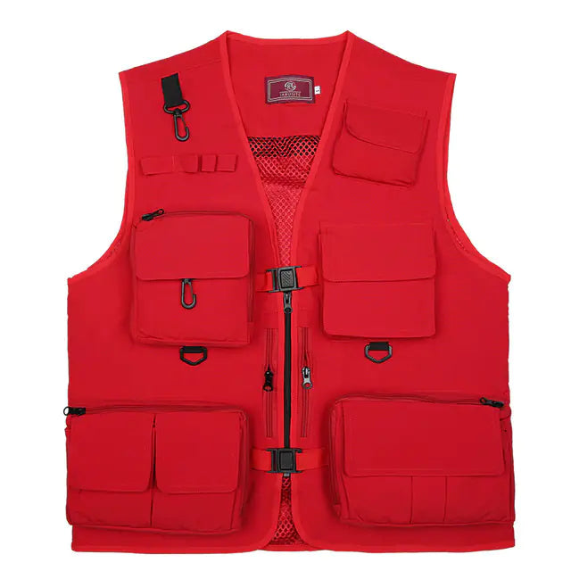 Multifunctional Black Waistcoat for Men and Women