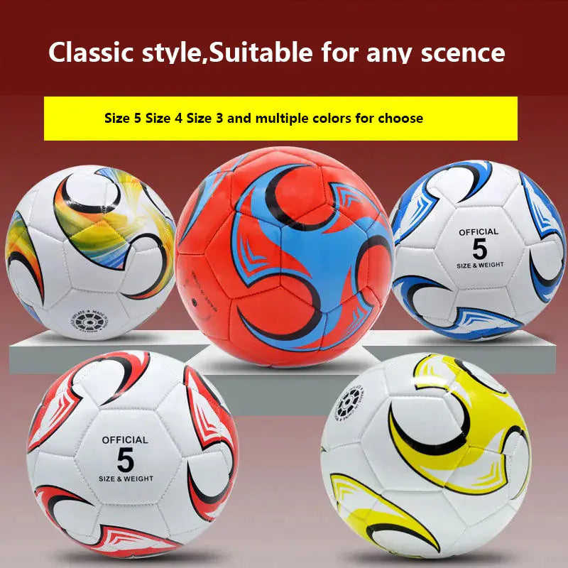 High-Quality PVC Football for Outdoor Training - 5 Sizes