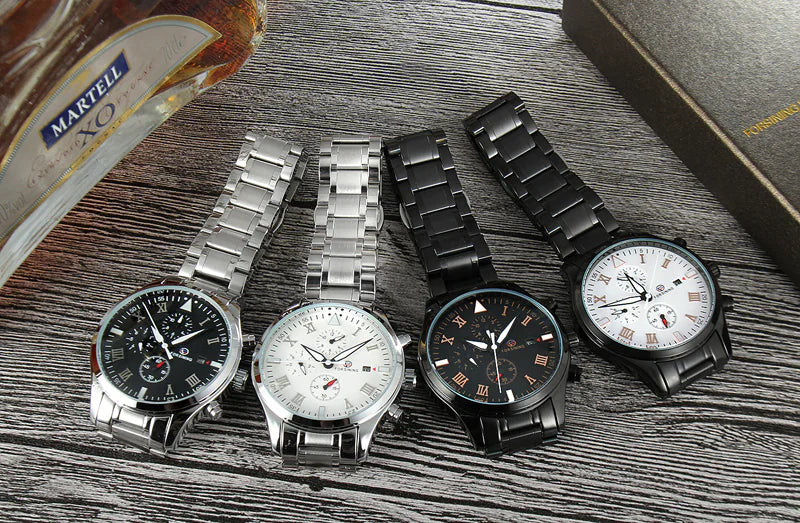 Men's Automatic Waterproof Mechanical Watch with Calendar