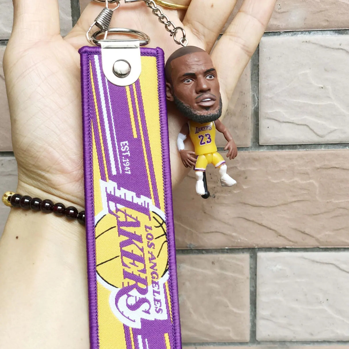 NBA Lakers Keychain Figurines: Kobe, LeBron, Kyrie, Curry