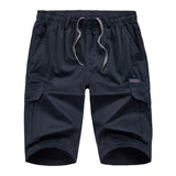 Plus Size Multi-pocket Elastic Casual Shorts